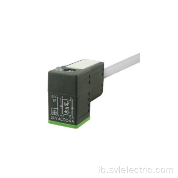 Valve Plug C Form 8mm mat Kabel